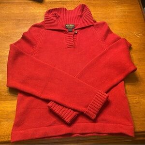 Woolrich Red Shawl Collar Sweater S
